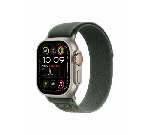 Watch Ultra 2, 49 mm, Natural, Trail Loop, Green - M/L MRG43