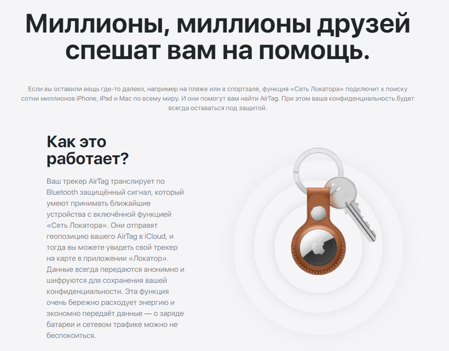 метка трекер AirTag